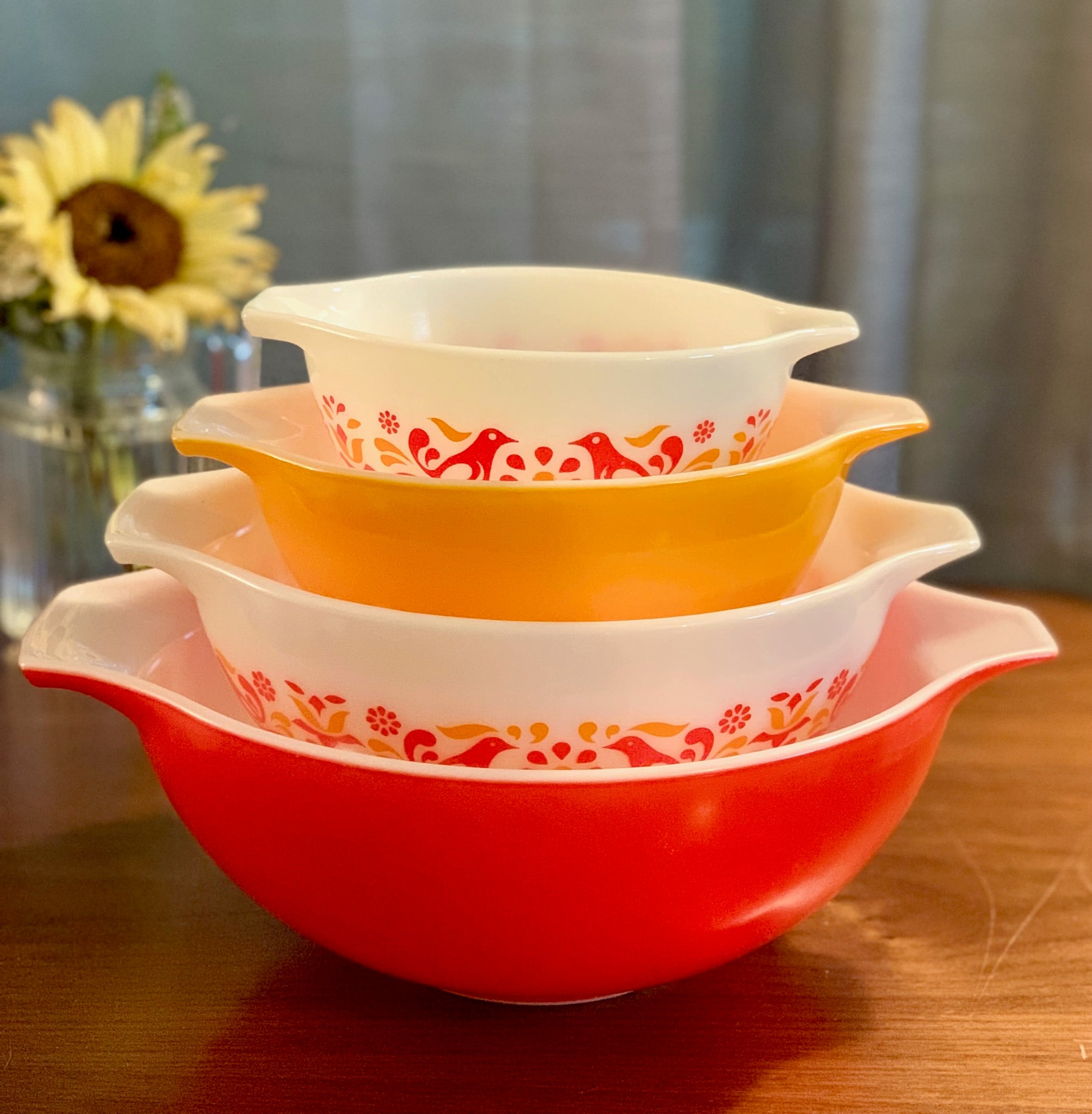 Pyrex bowls shops friendship collection