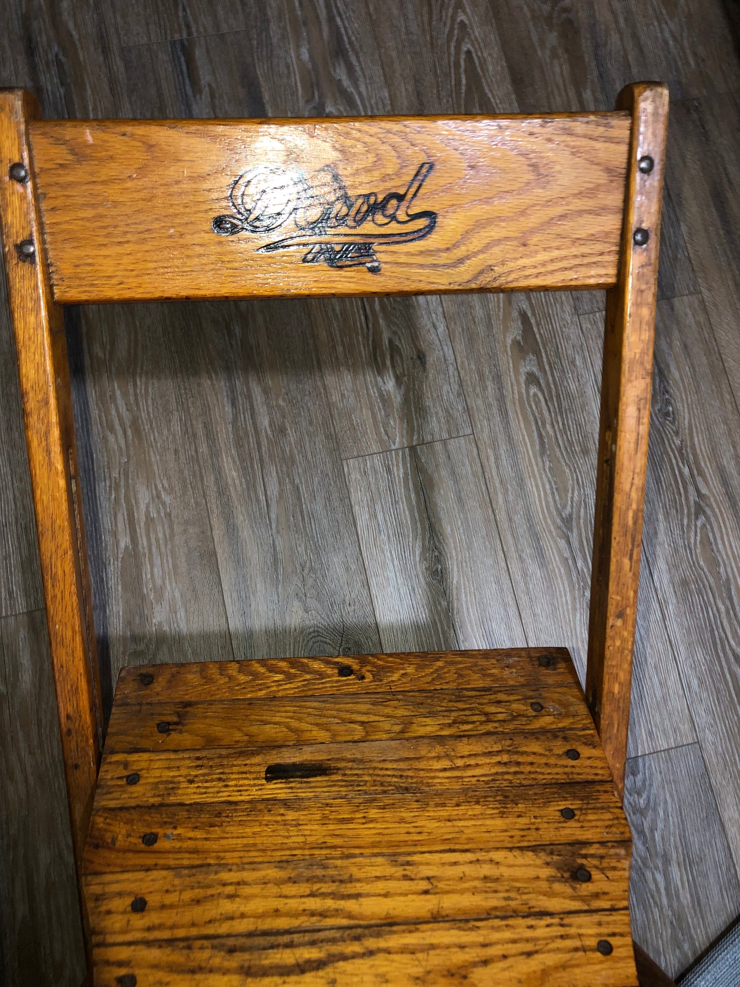 Antique DOWD folding chair (priced individually, 4 available)