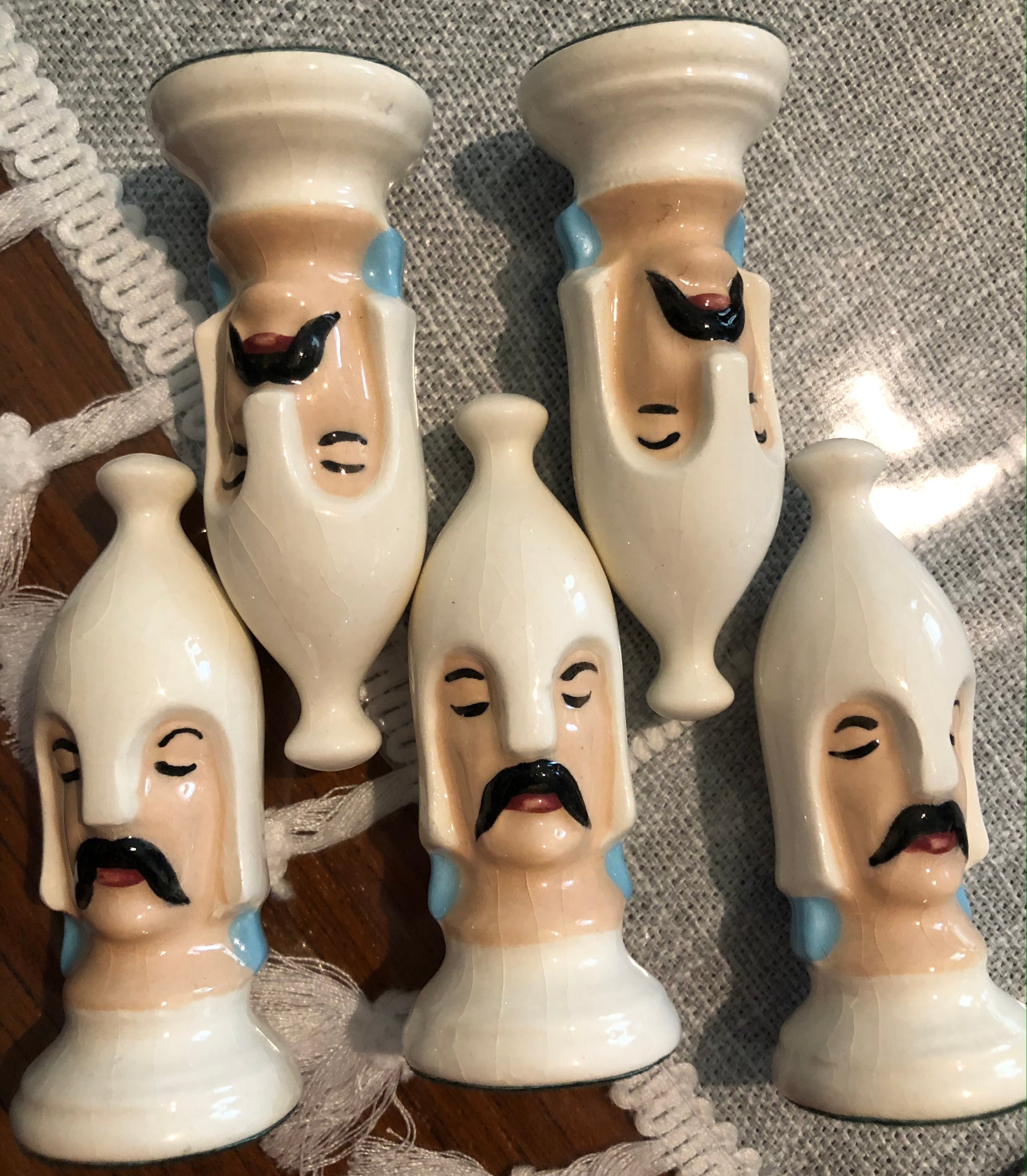 Selling Hand painted ceramic chess pieces