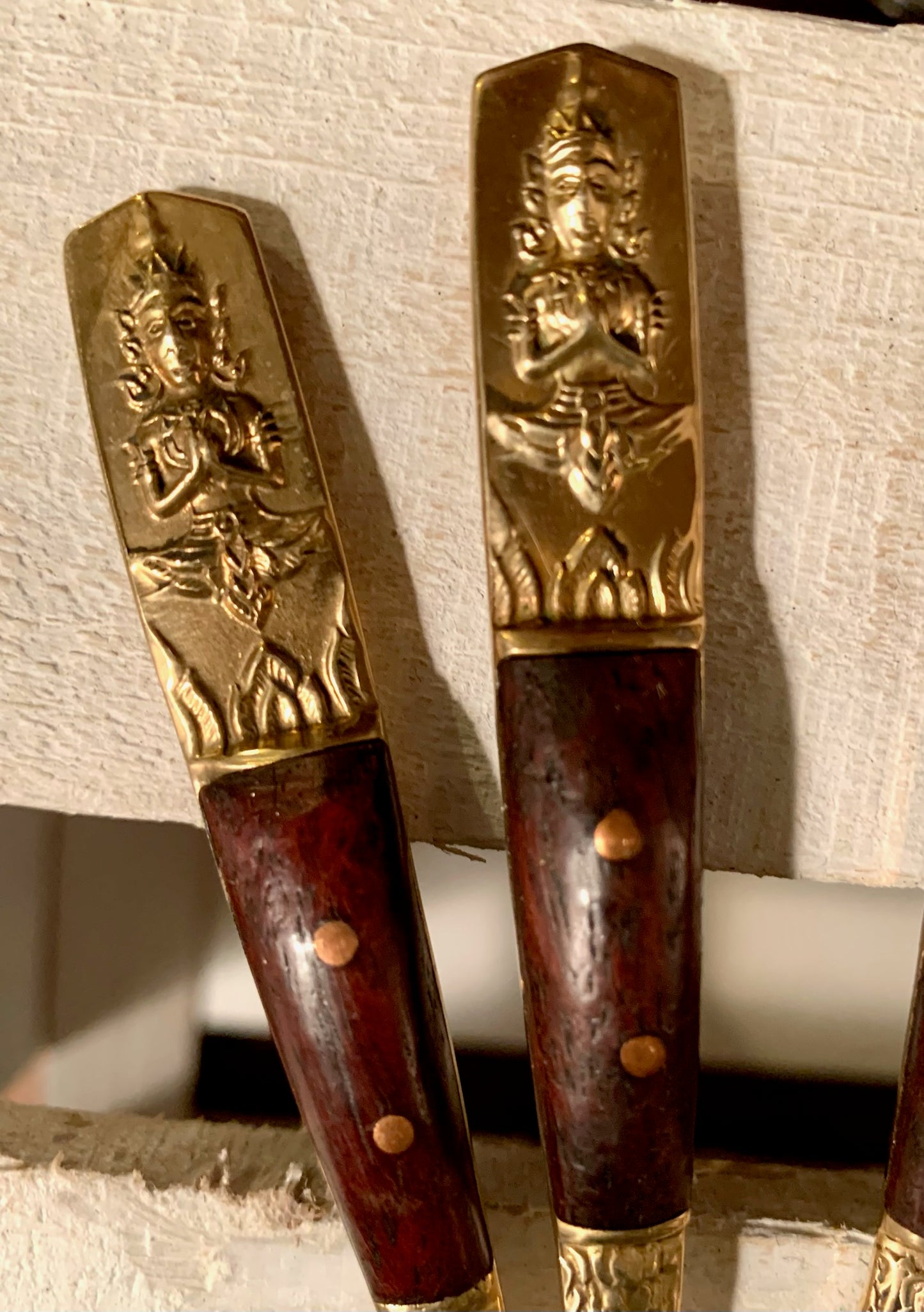 Siam hors d'oeuvres buddha 2 sets of a knife & fork (4 total pieces) (OTTV 2355)