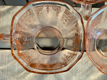 Pink Depression Glass Cups (OTTV 1002) Sold individually