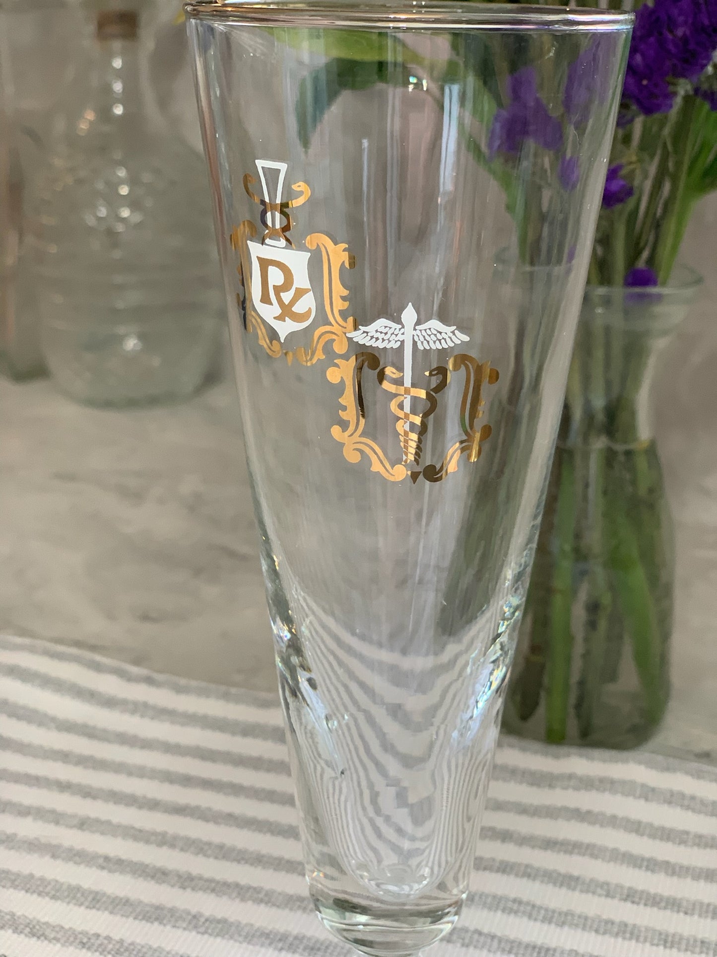 Rx Pharmacy medical Pilsner glasses (OTTV 2163) priced individually, 6 available