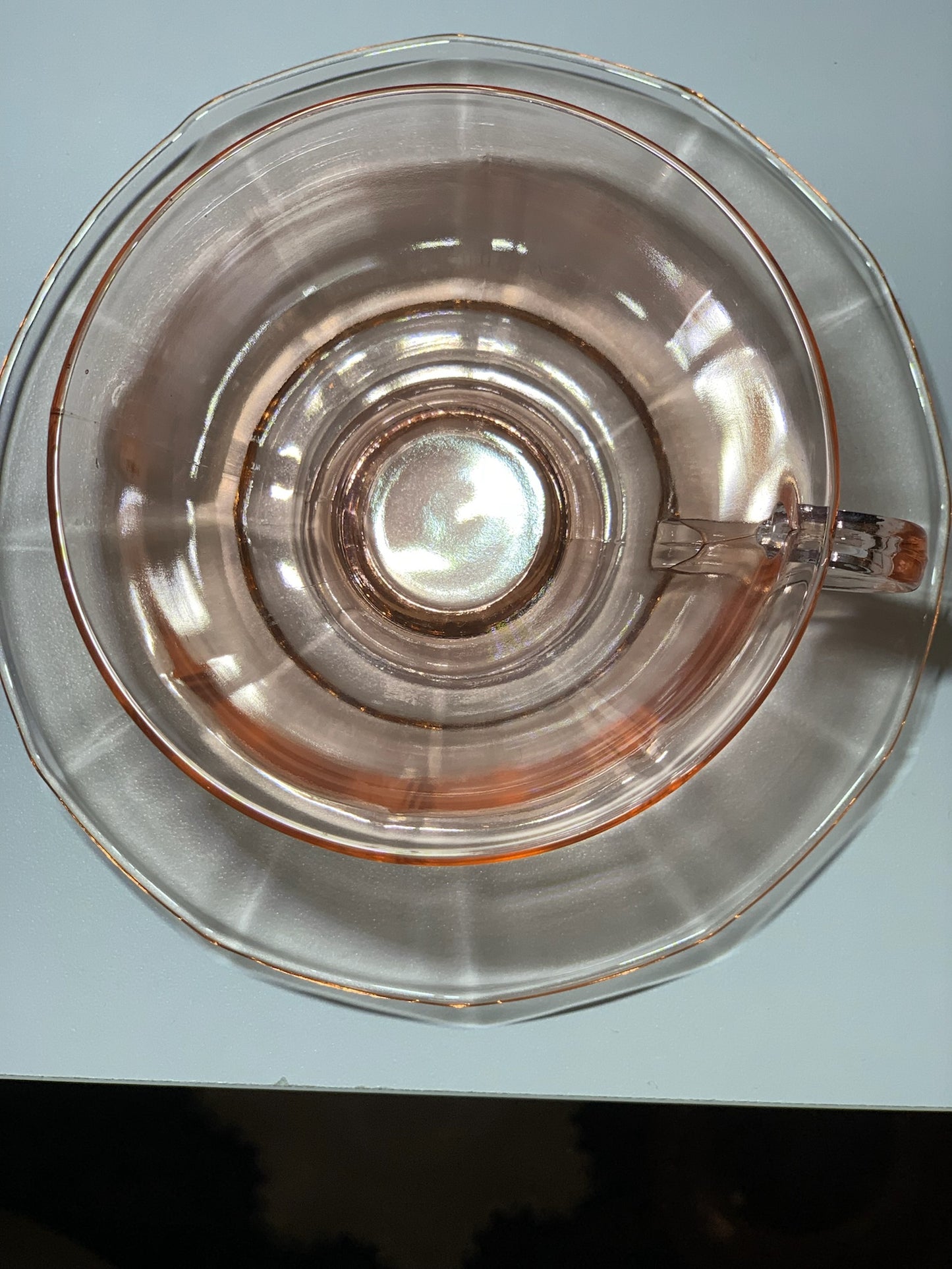 Pink Depression Glass place setting, Priced Individually, 6 of each available