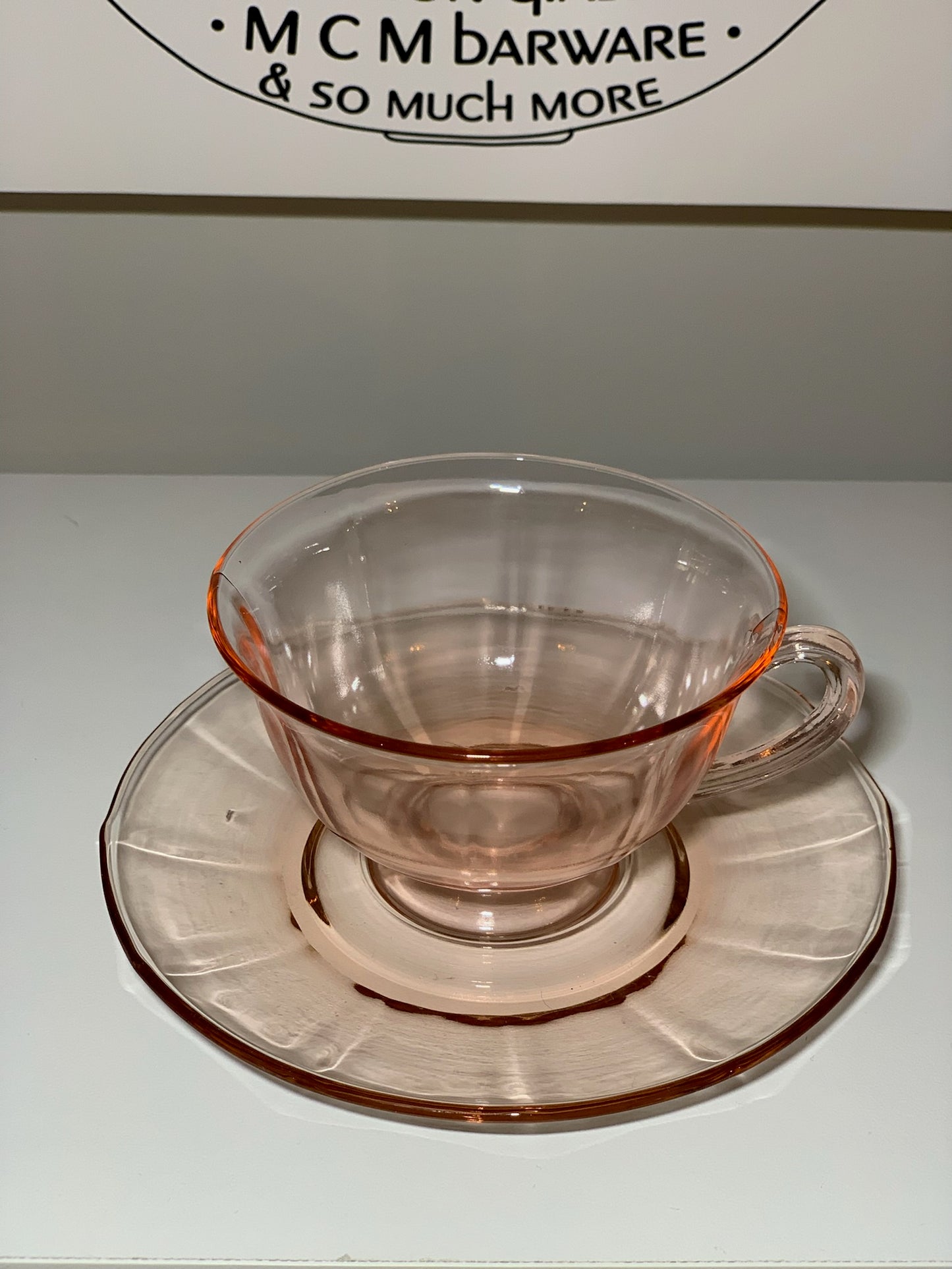 Pink Depression Glass place setting, Priced Individually, 6 of each available