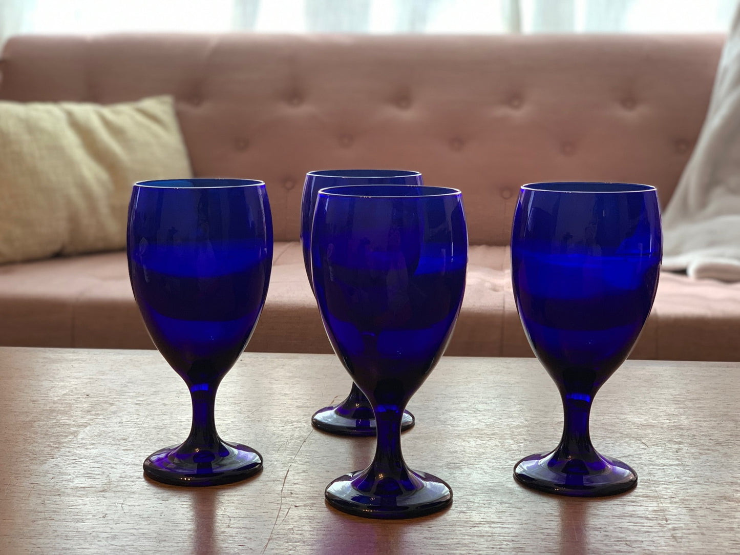 Libbey Cobalt Premier Wine Goblets from 80's (2450) priced individually