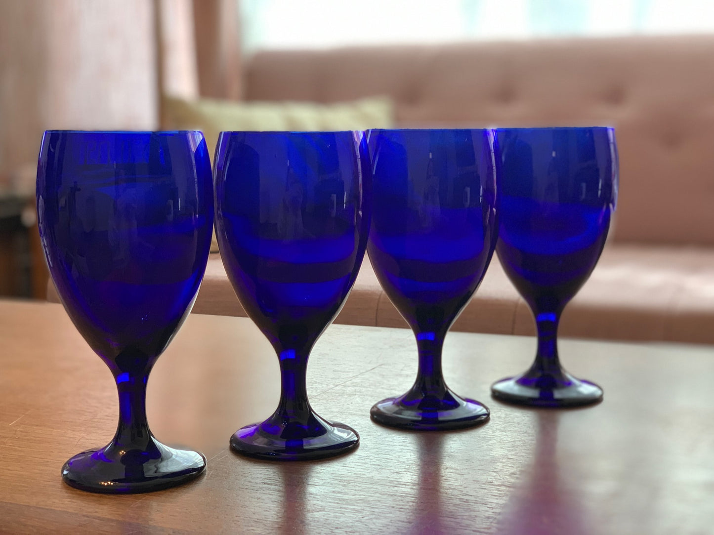 Libbey Cobalt Premier Wine Goblets from 80's (2450) priced individually