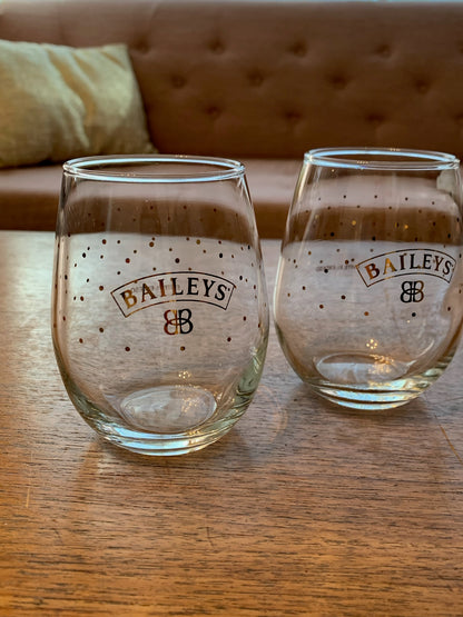 Baileys gold confetti rocks glasses (1415) set of 2