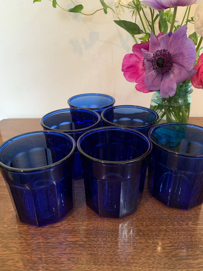 Arcoroc Cobalt Blue drinking glasses (OTTV 1855) 500ml - priced individually