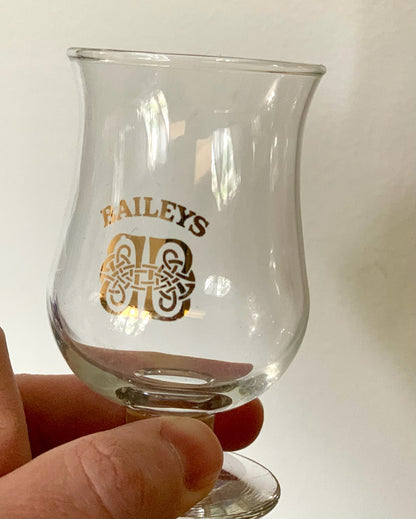 Baileys Irish Cream Mini Snifter Glasses 3.25" tall 3 oz Gold Logo Tulip shot (OTTV 2816) priced individually