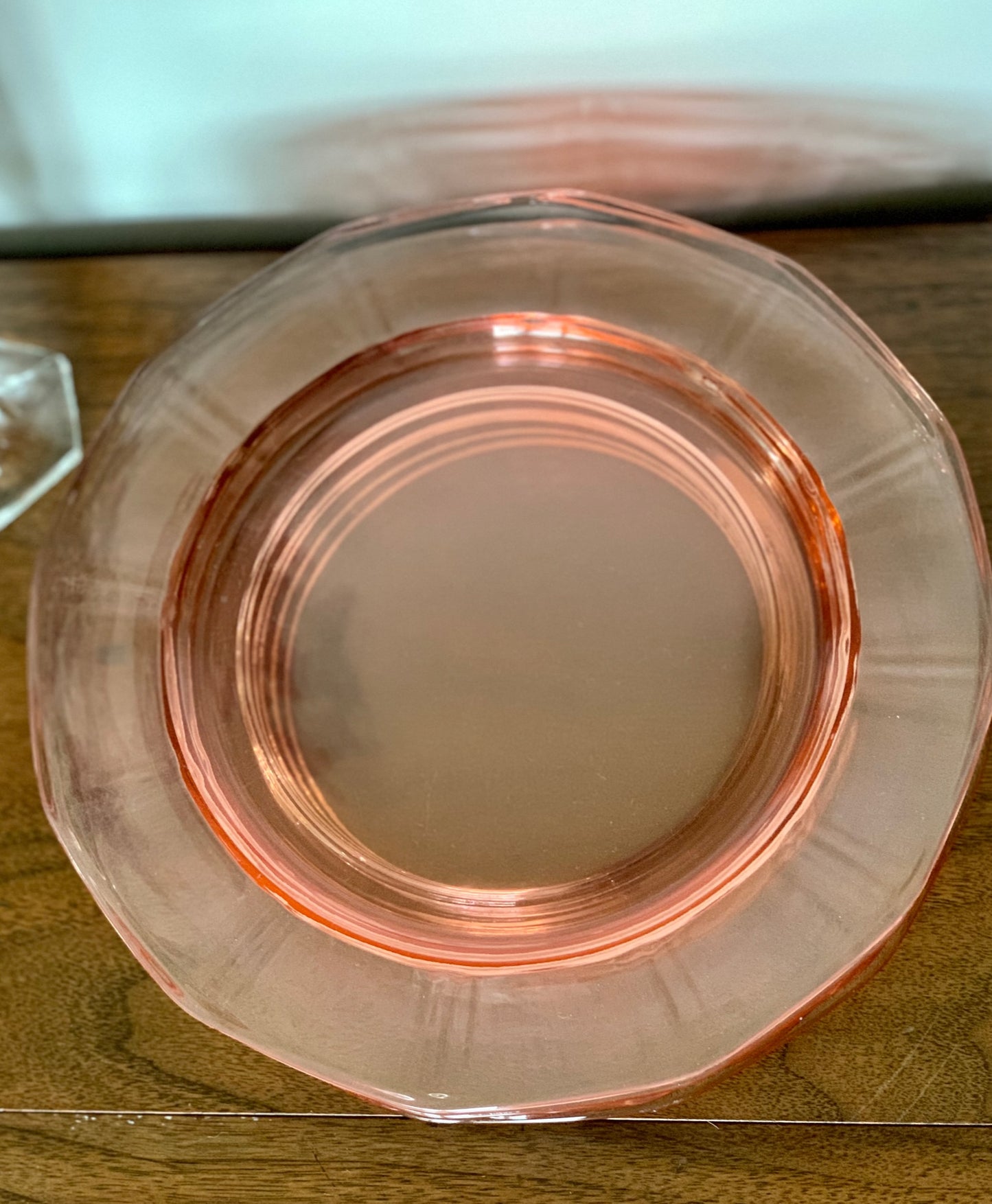 Pink Depression Glass place setting, Priced Individually, 6 of each available