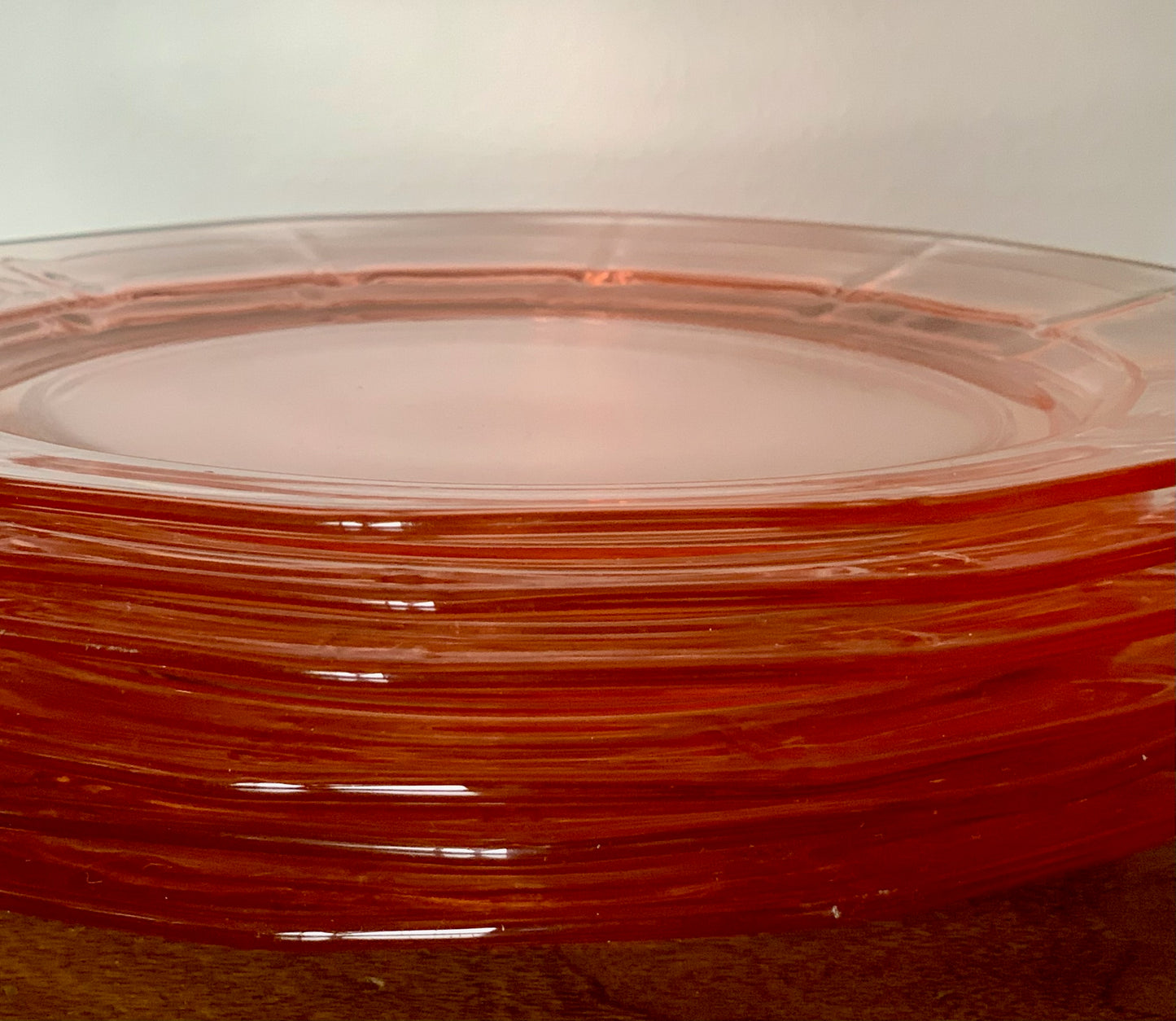 Pink Depression Glass place setting, Priced Individually, 6 of each available