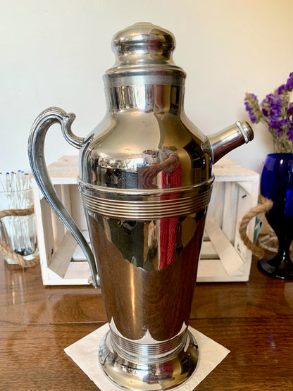 Art deco stainless chrome cocktail shaker (OTTV 2873.3)