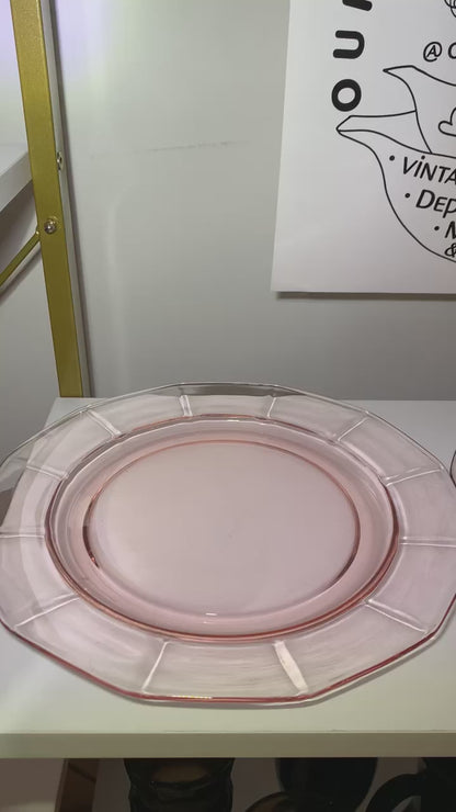 Pink Depression Glass place setting, Priced Individually, 6 of each available