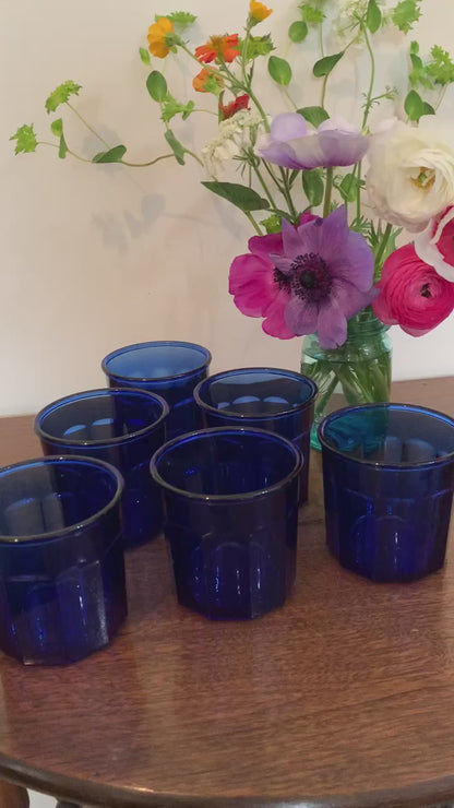 Arcoroc Cobalt Blue drinking glasses (OTTV 1855) 500ml - priced individually